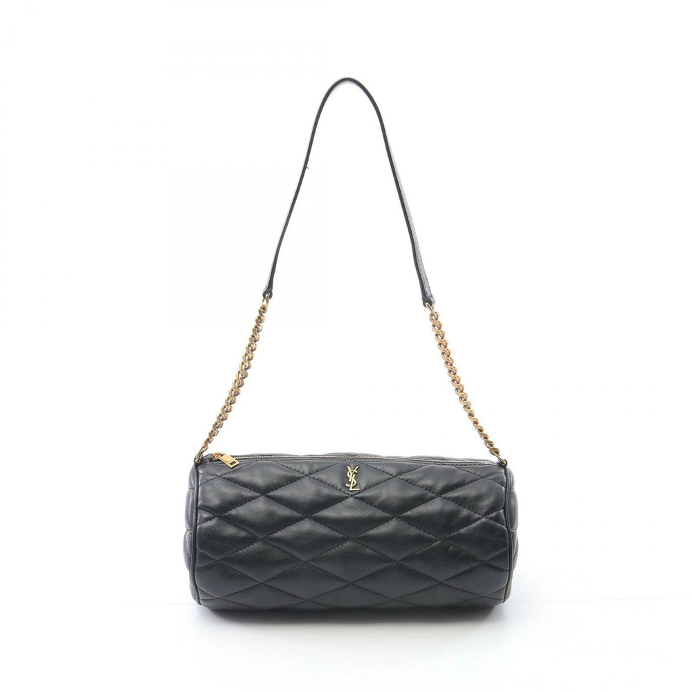 Saint Laurent Paris Sad Tube Bag Shoulder Leather Black - Picture 1 of 6